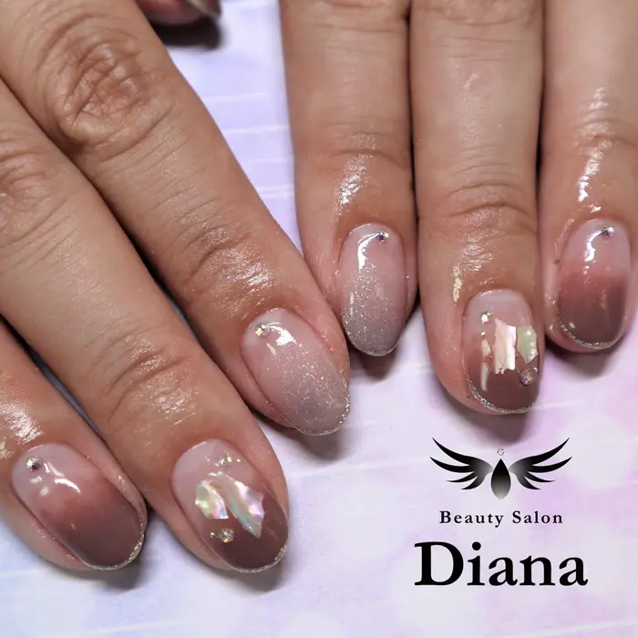 定額５９８０円コース シンプルシェルネイル カラー変更可能 ケア付き ディアナ 水戸千波店所属 ディアナ 千波店 戸苅のネイル デザイン ミニモ