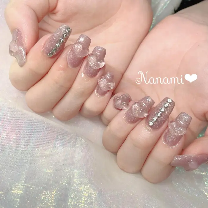 一部やり放題除外別料金パーツ有り Infinity なんば店所属 Nailist Nanamiのネイルデザイン ミニモ 一部やり放題除外別料金パーツ有り Infinity なんば店所属 Nailist Nanamiのネイルデザイン ミニモ