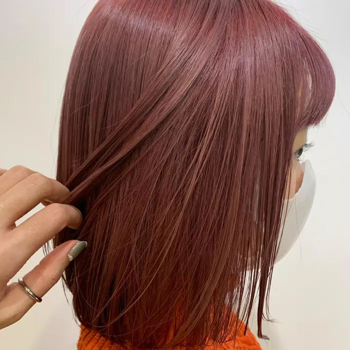 ブリーチ2回 出来るピンクカラー やりたり色や元の髪色 髪質でブリーチの回数が異なる場 Hair Salon P A P E R所属 Sala 女性 美容師 のヘアカタログ ミニモ