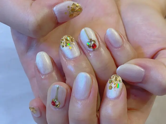 エレガントコース レオパードネイル 秋ネイル ダメージレスネイル うる艶ネイル シン Nail Rounge Ellie所属 I Harukaのネイルデザイン ミニモ