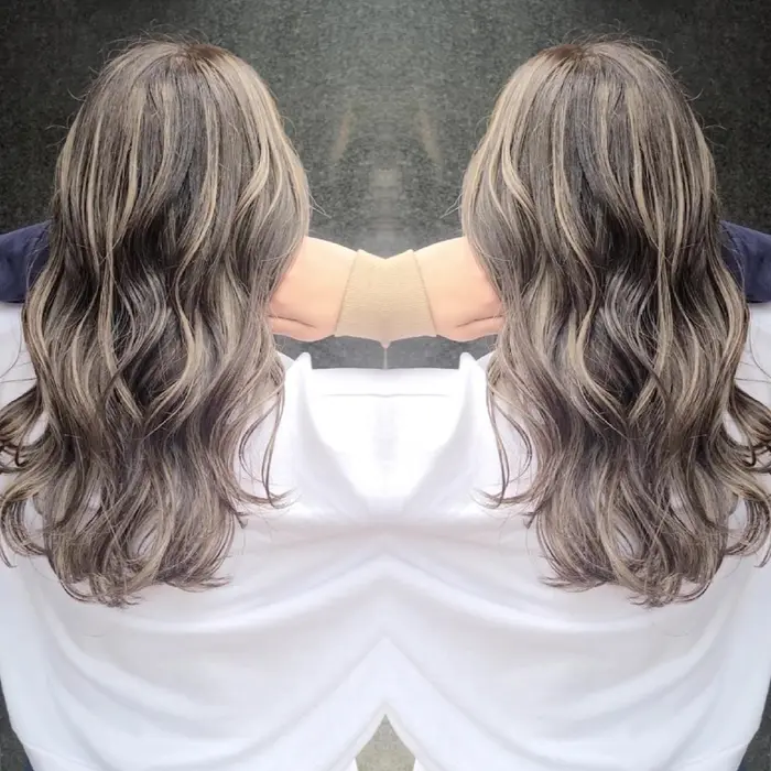 コントラストハイライト メルトベージュ 立川美容室 八王子美容室 外国人風カラー 外国人風スタイ Cherie所属 大内 格のヘアカタログ ミニモ