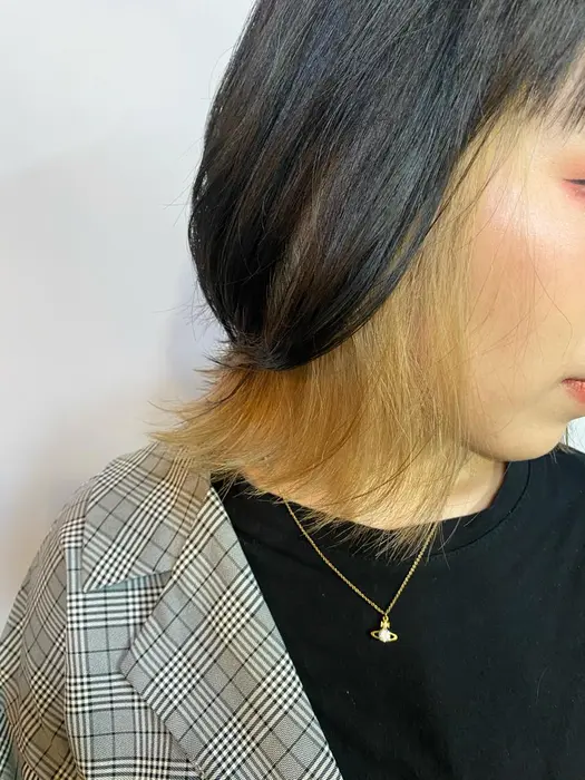 くらげウルフ インナーカラー ブロンドインナー Goat 原宿所属 インナーカラー ミナミイチロ のヘアカタログ ミニモ