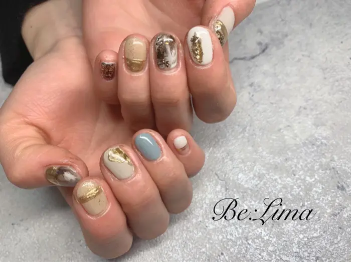 ジェルネイル ネイルデザイン ネイルアート ネイル 滋賀ネイル 滋賀県ネイルサロン 滋賀県ネイ Be Lima所属 Nail Salon Be Limaのネイルデザイン ミニモ