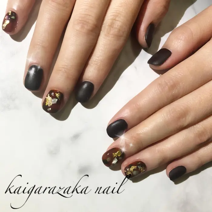 マット ショートネイル Nail37所属 Hashimoto Harukaのネイルデザイン ミニモ