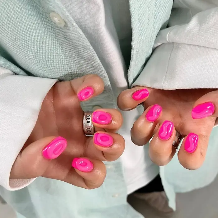 ニュアンスネイル ニュアンスデザイン ニュアンス 凸凹ネイル 韓国ネイル 立体ネイル Nine 所属 Nine Yukoのネイル デザイン ミニモ