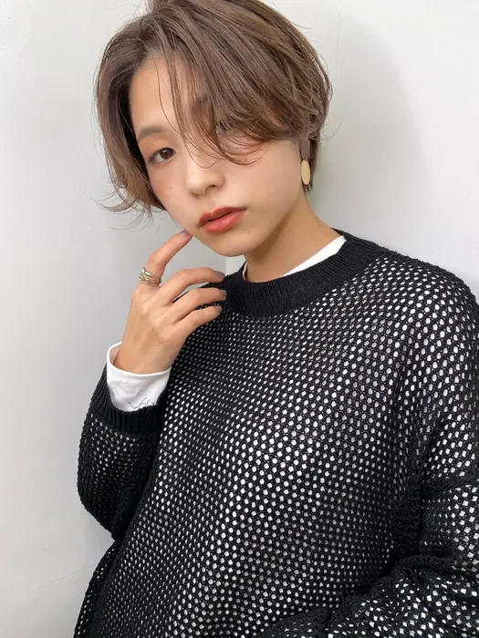 センター分けハンサムショート Aile所属 関口 七海のヘアカタログ ミニモ センター分けハンサムショート Aile所属 関口 七海のヘアカタログ ミニモ