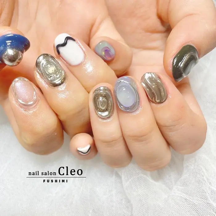 ネイルサロンクレオ Cleo 伏見店所属 Cleo伏見店 Yukiのネイルデザイン ミニモ