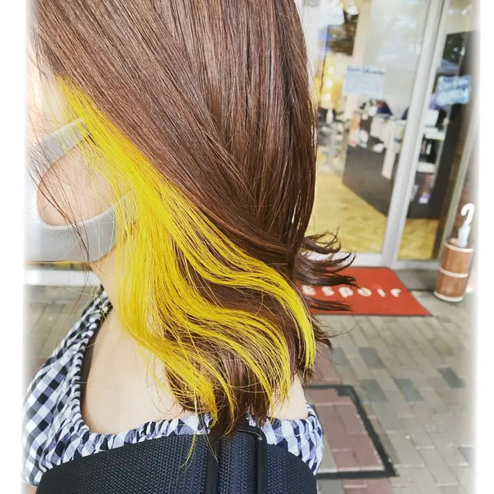 夏にワンポイント ひまわりカラー Espoir所属 小林 由依のヘアカタログ ミニモ