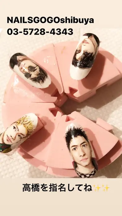人面ネイル は高橋指名となります お電話でご予約下さい 人面ネイル ジェルメニューもございま スカルプ専門 渋谷センター街nailsgogo所属 Nailsgogo スカルプ渋谷のネイルデザイン ミニモ