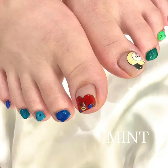 キャラクターアート 推しのネイルお任せ下さい キャラクターアートは事前にご相談下さいませ Mint所属 Mint 有友 あかり のマツエクデザイン ミニモ