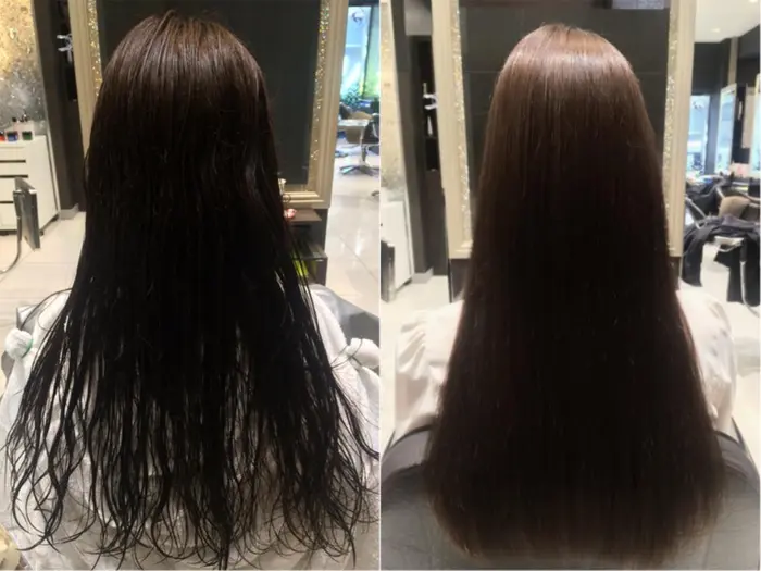 イオトリートメント 縮毛強制 Miq 南阿佐ヶ谷所属 韓国ヘア 盛れバングのヘアカタログ ミニモ