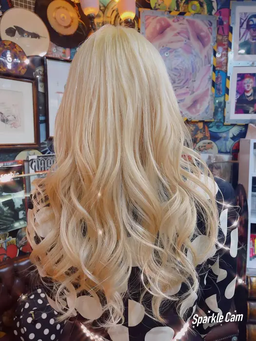 ブリーチカラーでブロンドヘアー ティンセル10本ついてます Ales International所属 海外世界コンテスト 上位入賞 新村嘉人のヘアカタログ ミニモ