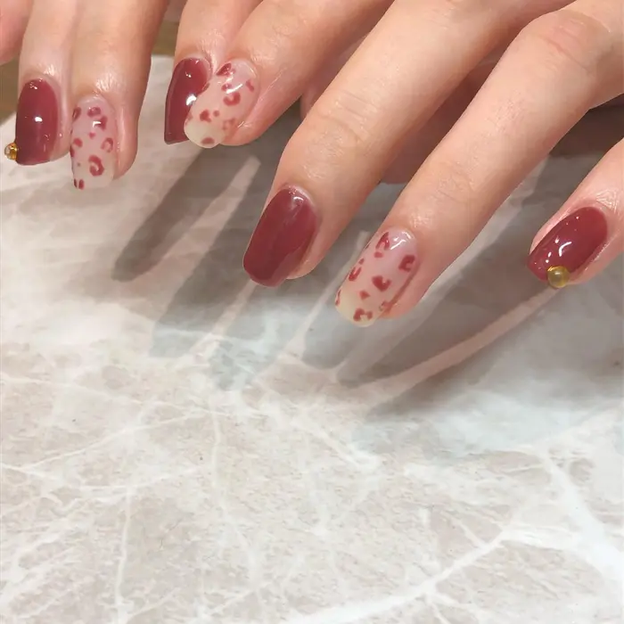 パラジェル ジェルネイル ハンドネイル ワンカラーネイル レッドブラウン 赤ネイル 秋ネイ Hair Make Sofa仙台駅前所属 佐竹 彩捺のネイル デザイン ミニモ