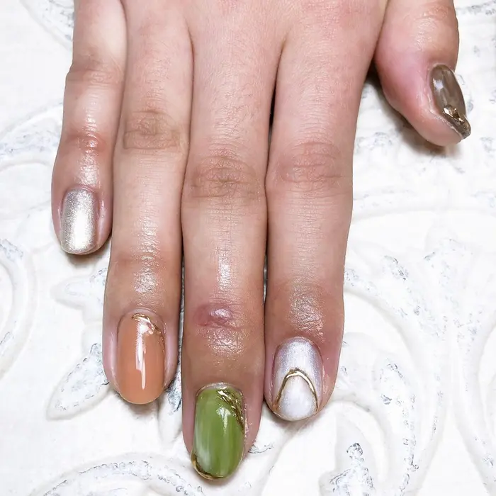 持ち込みデザインネイル 持ち込み画像はinstagramに掲載中 ジェルネイルモデル募集中 Private Nail Salon Eimmy所属 Nomura Mayukaのネイルデザイン ミニモ