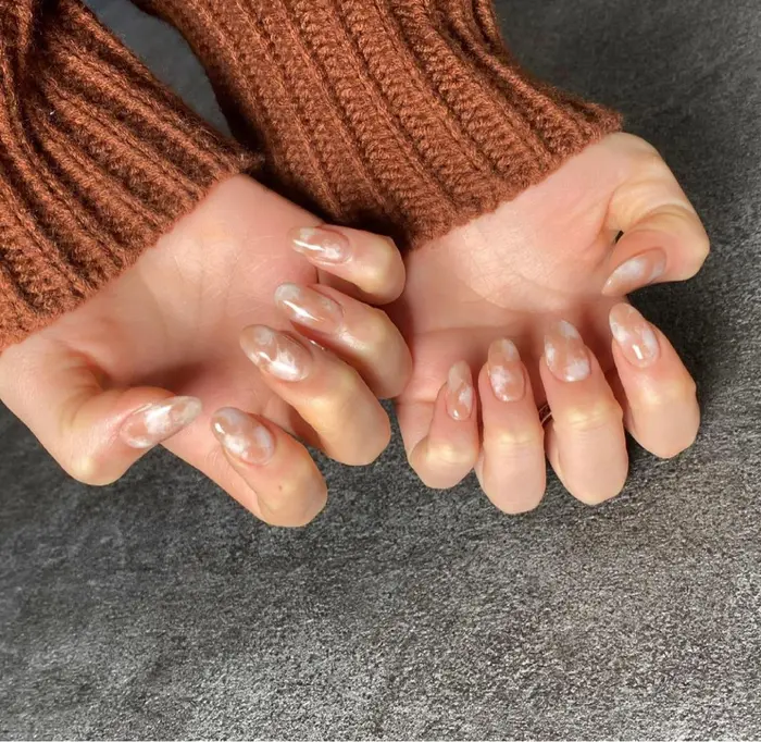 スカルプ オフのみ 持ち込み ワンカラー マグネットネイル ギャラクシー ニュアンスネ Toxic Nail Body Painting Studio所属 Kan 10のネイルデザイン ミニモ