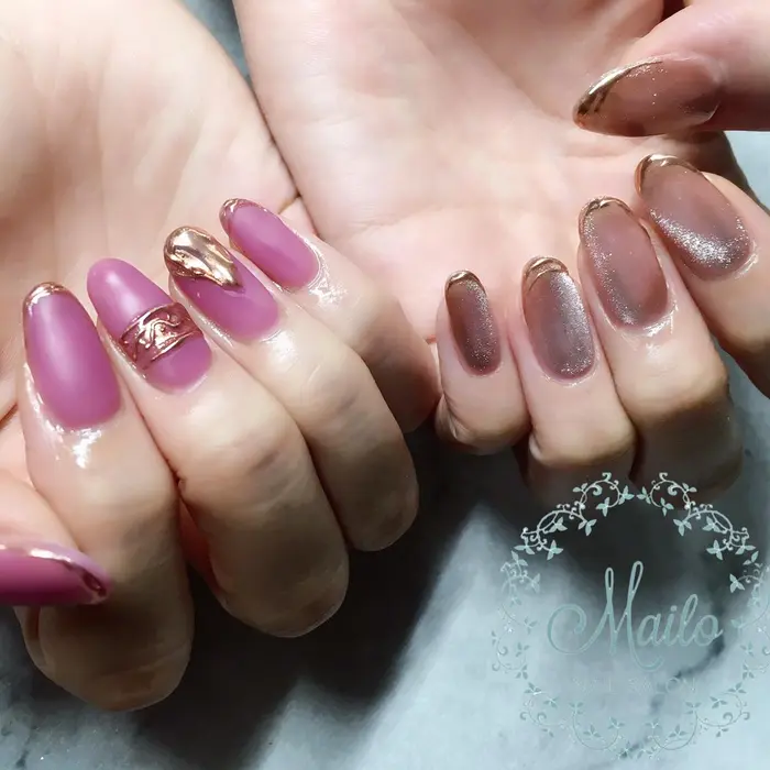 アクセサリーネイル ギャラクシーネイル Nail Eyelash Salon Mailo 池袋店所属 Mailo 諏訪のネイル デザイン ミニモ