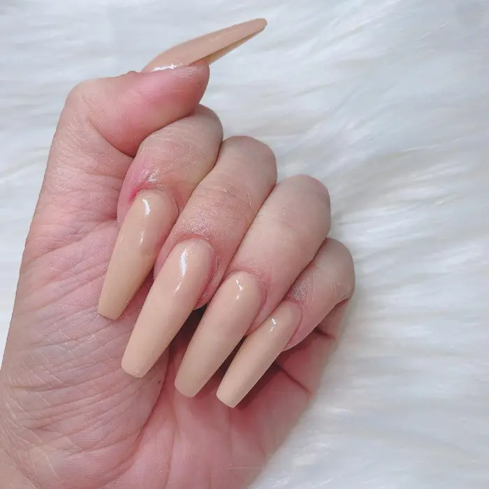 スカルプ Mサイズ コフィン Crossnail所属 Cross Nail Sayaのネイルデザイン ミニモ