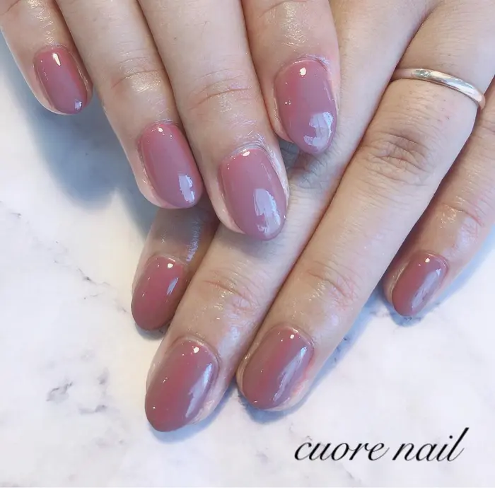 ワンカラー Cuore Eyelash Nail 布施店所属 Cuore Yukanailのネイルデザイン ミニモ