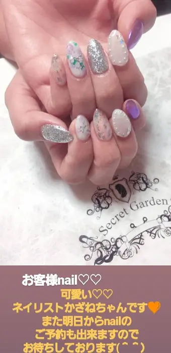 綺麗なネイル Secretgarden 駅近３分所属 Sg アイラッシュ ラッシュリフトのマツエクデザイン ミニモ