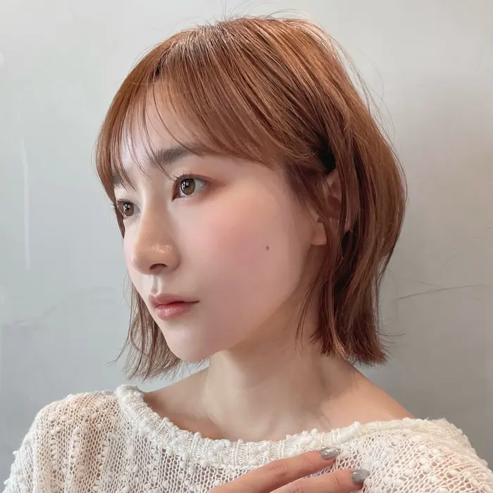 ふんわり大人可愛いレイヤーボブ艶感カラーうるつや高保湿ナノスチーム?...
