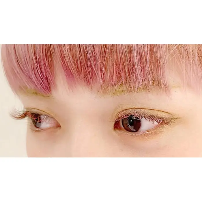 Cカール 1本 ナチュラルスタイル ブラウン ピンク Neolive Luca所属 指名no 1 清水彩香のマツエクデザイン ミニモ