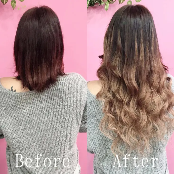 馴染みの良いベージュでナチュラルにグラデーションに巻く事でより馴染みも エクステ シールエクステ あるじゃんすー静岡店所属 あるじゃんすー 静岡 店のヘアカタログ ミニモ