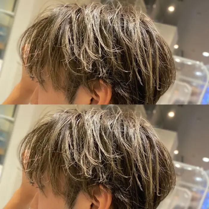 メンズもハイライトで立体感を Trico心斎橋店所属 心斎橋美容室 赤尾 大翔のヘアカタログ ミニモ