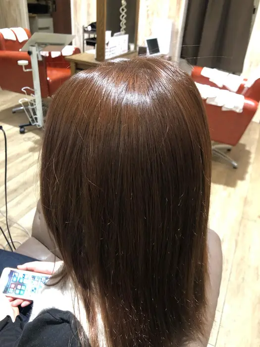 イルミナカラーピンクベージュを1 10の割合で調合 Rogue Hair所属 山口 滉希のヘアカタログ ミニモ