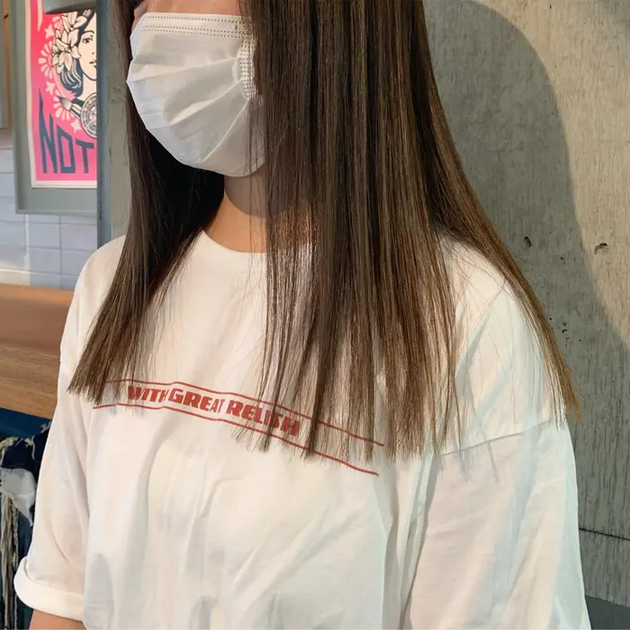 ぷつっとカット ストレートでもとってもかわいい 人気のスタイルです Keen所属 田中 清乃のヘアカタログ ミニモ
