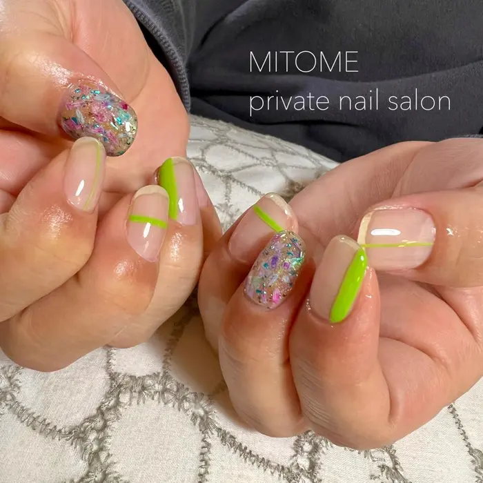 3月 定額フットネイルデザインをハンドへ ハンド価格に変更になります 可愛いワンポイント春ネイル Mitome Private Nail Salon所属 横浜駅近サロン Yuki Ozakiのネイルデザイン ミニモ