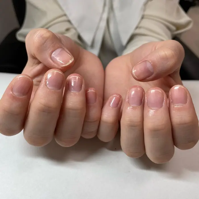 ジュニアネイリストによるハンドドライケア シャイナー付きとなります 応援よろしくお願いします 予 Minami Nail 宮益坂店所属 Ma Yuの ネイルデザイン ミニモ