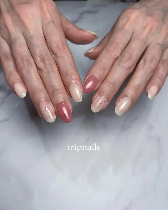梅の花 Tripnails Gelnails Unas Unas Disenodeuna Tripnails所属 Tripnails の ネイルデザイン ミニモ
