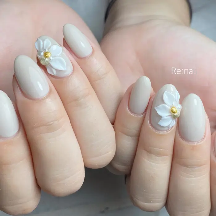 3dフラワー Total 5800 Re Nail所属 Re Nail リネイルの ネイルデザイン ミニモ