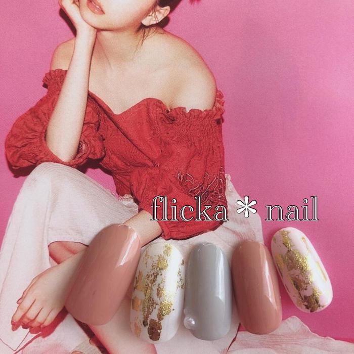 ホイルアート Flicka Nail所属 大森 仁以奈のネイルデザイン ミニモ ホイルアート Flicka Nail所属 大森 仁以奈のネイルデザイン ミニモ