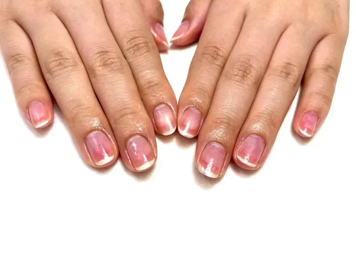 6 8 ジェルネイルオフ ドライケアをさせて頂いたあと オイルでコーティングさせて頂いてます Maxkelly梅田店所属 清原 桃花のネイル デザイン ミニモ