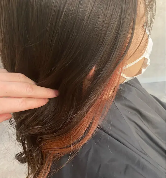 ピンクベージュインナーカラー スタイルの参考に是非に ブランドカラー ケアブリーチ ブラン Eir所属 口コミ4 8安心女性 依藤のヘアカタログ ミニモ
