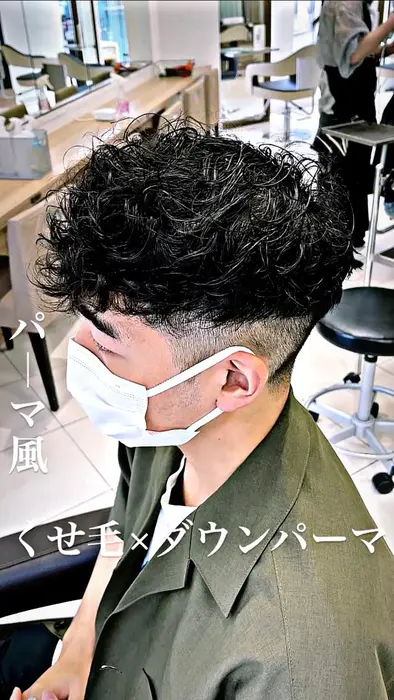 くせ毛をいかしてパーマ風に パーマをかけても可能です Ash 高円寺店所属 メンズ 山口直人 ロン毛 筋肉美容師のヘアカタログ ミニモ