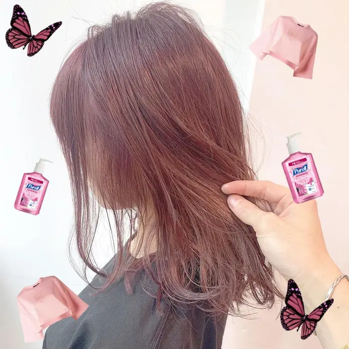 ブリーチなしでミルクティーピンク Theater シアター 所属 大人気韓国艶 Hairfutoのヘアカタログ ミニモ