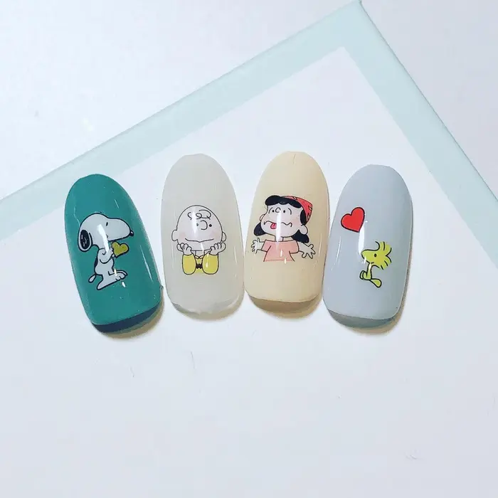 スヌーピーネイル フットにもできます Nknkネイル所属 Nknk ネイルのネイルデザイン ミニモ