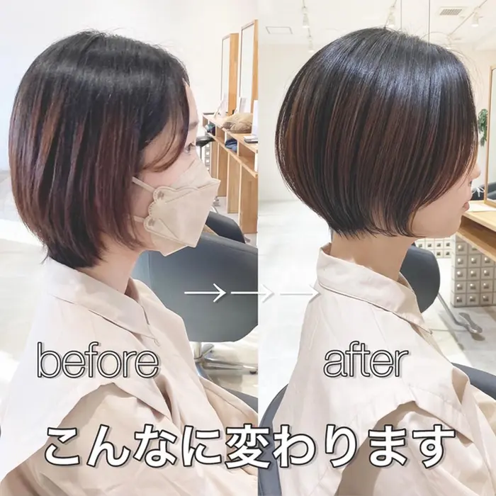 Storia F Kami To Zakka フジグラン丸亀店の美容室 美容院 美容師情報 大人美人ショート 久米光司 ミニモ